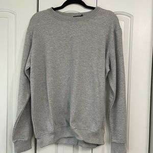 Boohoo Gray Oversized Sweatshirt- NWT